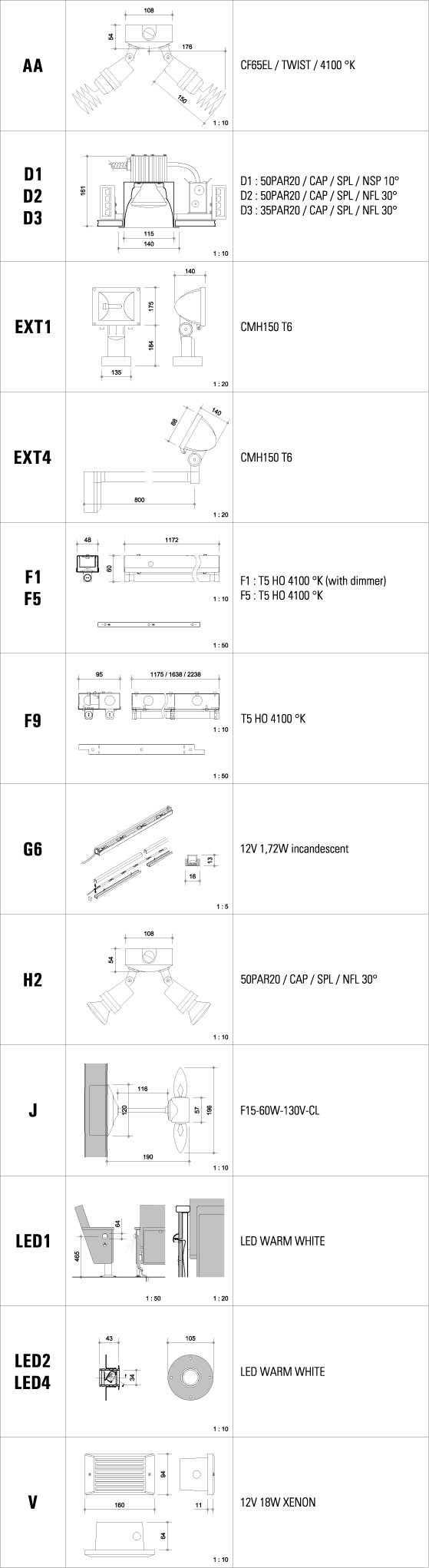 LIGHT FIXTURES